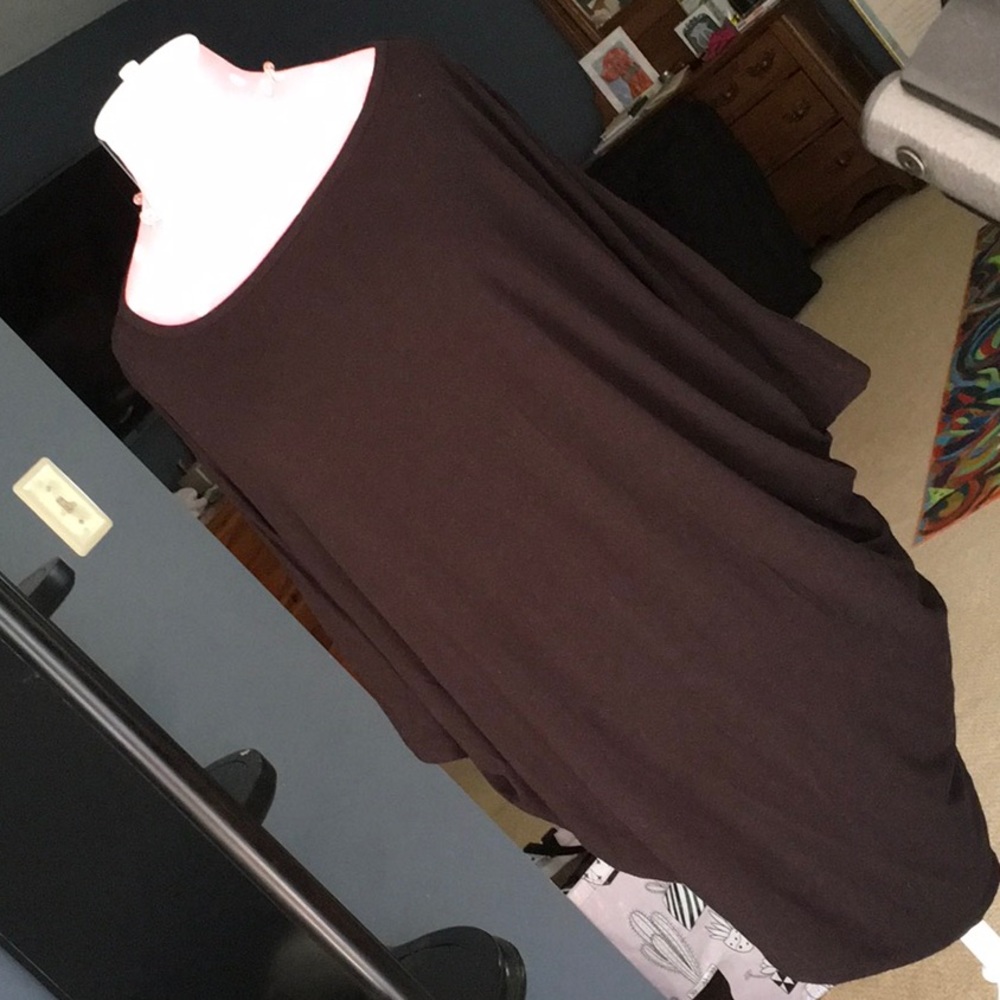 Joe fresh asymmetrical black top.